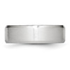 Lex & Lu Chisel Cobalt Beveled Edge Satin 7mm Band Ring- 3 - Lex & Lu