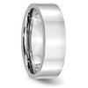 Lex & Lu Chisel Cobalt Flat Polished 7mm Band Ring- 4 - Lex & Lu