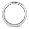 Lex & Lu Chisel Cobalt Flat Polished 8mm Band Ring- 2 - Lex & Lu