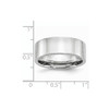 Lex & Lu Chisel Cobalt Flat Polished 8mm Band Ring- 6 - Lex & Lu