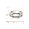 Lex & Lu Chisel Cobalt Polished 6mm Band Ring- 6 - Lex & Lu
