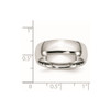 Lex & Lu Chisel Cobalt Polished 7mm Band Ring- 6 - Lex & Lu