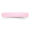 Lex & Lu Chisel Ceramic Pink 4mm Polished Band Ring- 3 - Lex & Lu