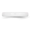 Lex & Lu Chisel Ceramic White 4mm Polished Band Ring- 3 - Lex & Lu