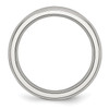 Lex & Lu Chisel Stainless Steel 4mm April Clear CZ Ring- 2 - Lex & Lu