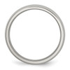 Lex & Lu Chisel Stainless Steel 5mm Polished Band Ring- 2 - Lex & Lu