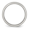 Lex & Lu Chisel Stainless Steel 8mm Polished Band Ring- 2 - Lex & Lu