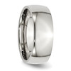 Lex & Lu Chisel Stainless Steel 8mm Polished Band Ring- 4 - Lex & Lu