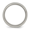 Lex & Lu Chisel Stainless Steel Grey Carbon Fiber 8mm Polished Band Ring- 2 - Lex & Lu