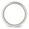 Lex & Lu Chisel Stainless Steel Flat 5mm Brushed Band Ring- 2 - Lex & Lu