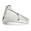 Lex & Lu Chisel Stainless Steel Polished w/Sterling Silver Praying Hands Ring- 3 - Lex & Lu
