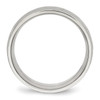 Lex & Lu Chisel Stainless Steel Polished D/C Ring LAL41975- 2 - Lex & Lu