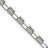 Lex & Lu Chisel Stainless Steel 4.8mm Square Link Chain Necklace or Bracelet - Lex & Lu