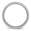 Lex & Lu Chisel Titanium 6mm Polished Band Ring- 2 - Lex & Lu
