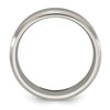 Lex & Lu Chisel Titanium Beveled Edge 6mm Brushed & Polished Band Ring LAL42298- 2 - Lex & Lu