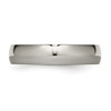 Lex & Lu Chisel Titanium 5mm Polished Band Ring- 3 - Lex & Lu