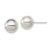Lex & Lu Sterling Silver Polished 10mm Ball Earrings - Lex & Lu