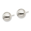 Lex & Lu Sterling Silver Polished 10mm Ball Earrings - 2 - Lex & Lu