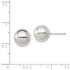 Lex & Lu Sterling Silver Polished 10mm Ball Earrings - 4 - Lex & Lu
