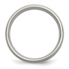 Lex & Lu Chisel Titanium Sterling Silver Inlay 6mm Brushed Band Ring LAL42420- 2 - Lex & Lu