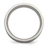 Lex & Lu Chisel Titanium Sterling Silver Braided Inlay 8mm & Antiqued Band Ring- 2 - Lex & Lu