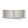 Lex & Lu Chisel Titanium Flat 8mm Polished Band Ring- 3 - Lex & Lu