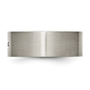 Lex & Lu Chisel Titanium Brushed 0.07ct. tw. Diamond Cross Flat Band Ring- 3 - Lex & Lu