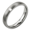 Lex & Lu Chisel Titanium 4mm Brushed Band Ring- 5 - Lex & Lu