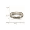 Lex & Lu Chisel Titanium 5mm Brushed Band Ring- 7 - Lex & Lu