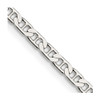 Lex & Lu Sterling Silver 3mm Flat Anchor Chain Necklace or Bracelet - Lex & Lu