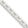 Lex & Lu Sterling Silver 4mm Anchor Chain Necklace or Bracelet - Lex & Lu