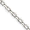 Lex & Lu Sterling Silver 3mm D/C Open Link Cable Chain Necklace or Bracelet - Lex & Lu