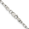 Lex & Lu Sterling Silver 3mm D/C Open Link Cable Chain Necklace or Bracelet- 3 - Lex & Lu