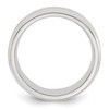 Lex & Lu Sterling Silver 6mm Bevel Edge Band- 2 - Lex & Lu