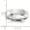 Lex & Lu Sterling Silver 6mm Bevel Edge Band- 3 - Lex & Lu