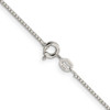 Lex & Lu Sterling Silver 1.15mm 8 Side D/C Box Chain Necklace- 3 - Lex & Lu