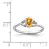 Lex & Lu Sterling Silver Citrine Ring LAL42843- 3 - Lex & Lu