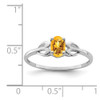 Lex & Lu Sterling Silver Citrine Ring LAL42879- 4 - Lex & Lu