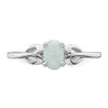 Lex & Lu Sterling Silver Created Opal Ring LAL42880- 5 - Lex & Lu