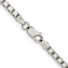 Lex & Lu Sterling Silver 3.25mm Box Chain Necklace- 3 - Lex & Lu