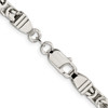 Lex & Lu Sterling Silver 5mm Square Byzantine Chain Necklace or Bracelet- 3 - Lex & Lu