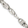 Lex & Lu Sterling Silver 6mm Square Byzantine Chain Necklace or Bracelet- 3 - Lex & Lu