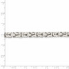 Lex & Lu Sterling Silver 6mm Square Byzantine Chain Necklace or Bracelet- 4 - Lex & Lu