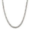 Lex & Lu Sterling Silver 6.9mm Square Byzantine Chain Necklace or Bracelet - Lex & Lu