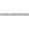 Lex & Lu Sterling Silver 6.9mm Square Byzantine Chain Necklace or Bracelet- 2 - Lex & Lu