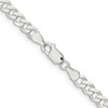 Lex & Lu Sterling Silver 6mm Curb Chain Necklace or Bracelet- 3 - Lex & Lu