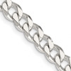 Lex & Lu Sterling Silver 7mm Curb Chain Necklace or Bracelet - Lex & Lu