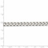 Lex & Lu Sterling Silver 7mm Curb Chain Necklace or Bracelet- 4 - Lex & Lu