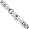 Lex & Lu Sterling Silver 5mm Pave Curb Chain Necklace or Bracelet- 3 - Lex & Lu