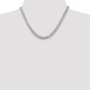 Lex & Lu Sterling Silver 7mm Pave Curb Chain Necklace or Bracelet- 5 - Lex & Lu